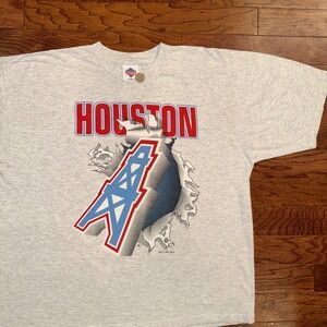 Vintage 1993 Houston Oilers Breakthrough NFL Football T-Shirt XL